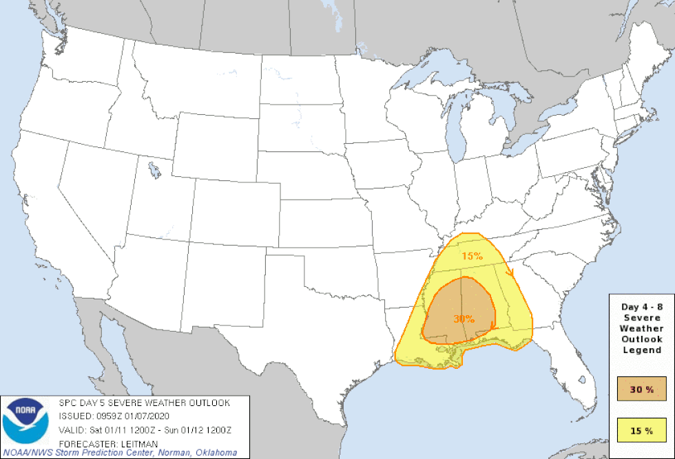 Another round of severe weather is expected for the Deep South this weekend. It is not uncommon...