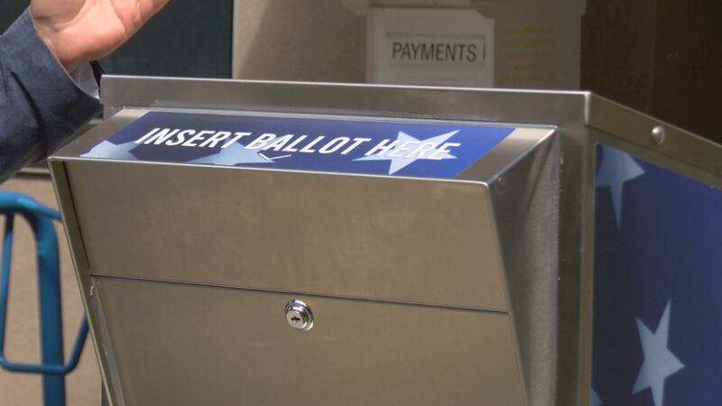 Absentee ballot drop box