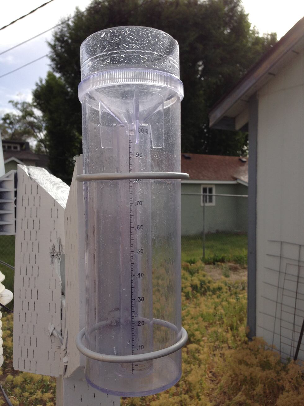 Example of what a standard 4 inch diameter rain gauge looks like. These rain gauges are...
