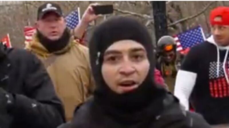 Photograph used by prosecutors to place Orta Jr. at Capitol on Jan. 6.