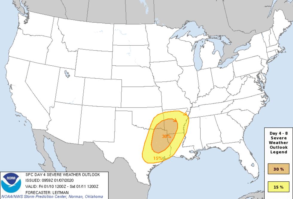 Another round of severe weather is expected for the Deep South this weekend. It is not...