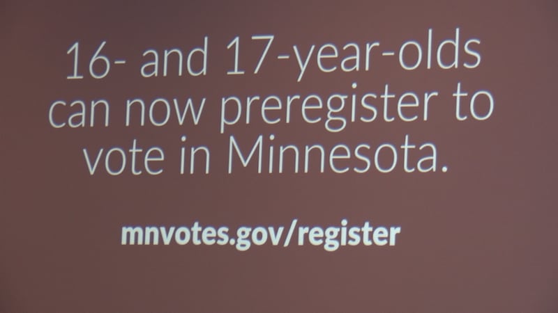 New Minnesota law allows citizens turning 18 by election day to pre-register