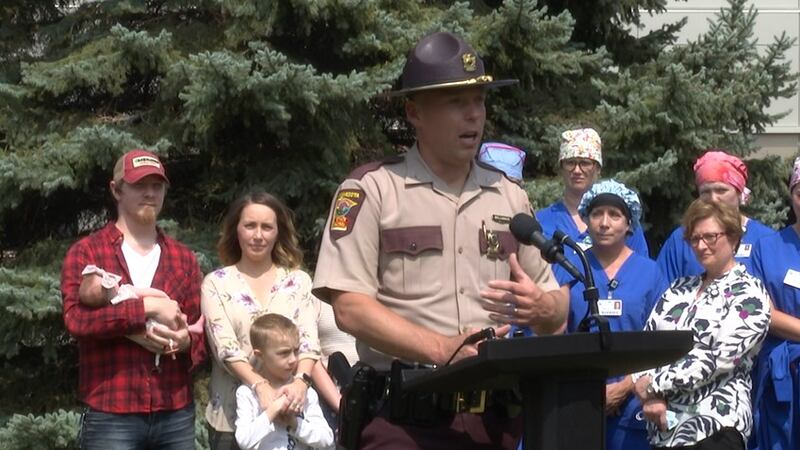 Col. Matt Langer, Chief of the Minnesota State Patrol discusses the process of "blood runs'...