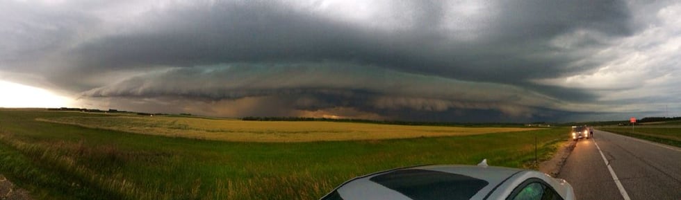 Shelf cloud associated with severe weather in South Dakota back in July of 2015.