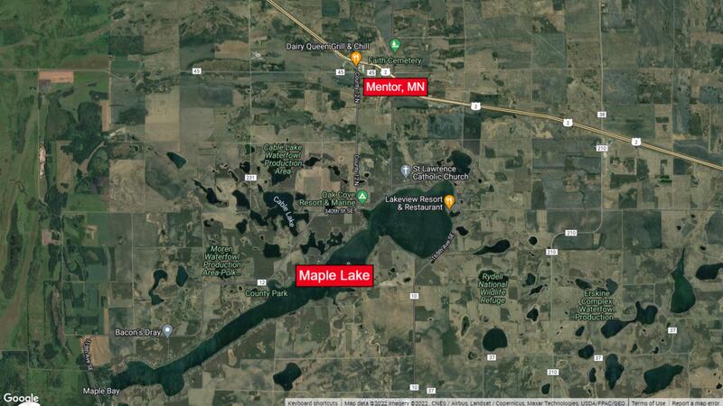 Maple Lake near Mentor, Minnesota