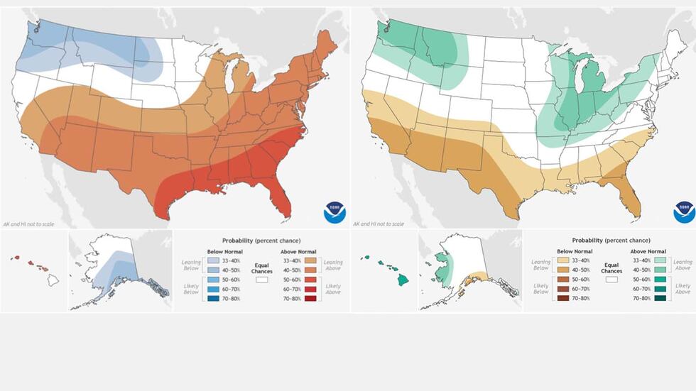 Winter outlook for the 2021-2022 season is calling for a equal chance at above or below...