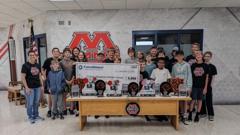 The middle school was awarded a $5,000 grant for its Robotics program by Consolidated Connects...
