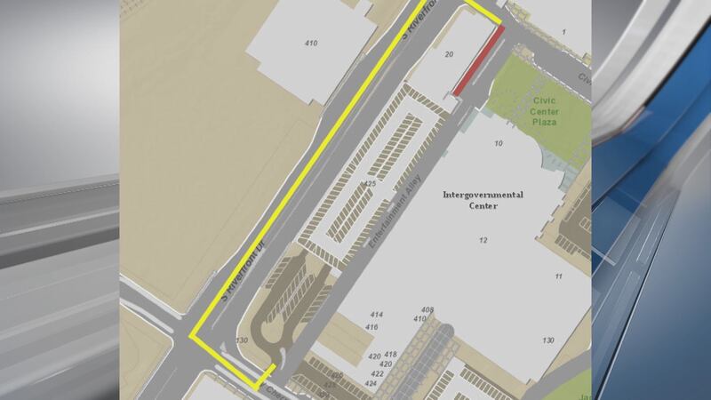 According to a release from the city, the north entrance of the Civic Center Ramp will be...