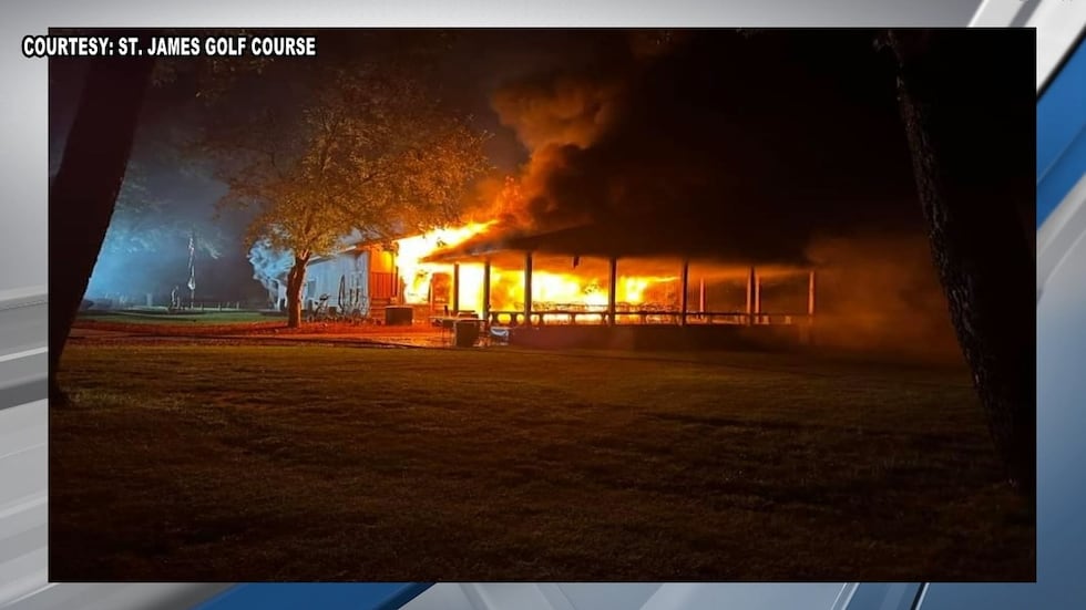 The St. James Golf Course Clubhouse burned down Saturday evening.
