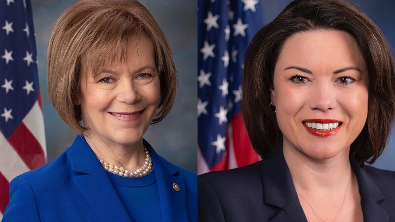 Sen. Tina Smith (D-Minn.), left, and Rep. Angie Craig (MN-02), right.