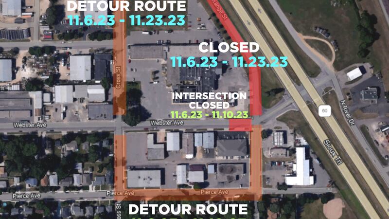 Starting Tues., Nov. 14, Range Street, from Cross Street to Webster Avenue, will be reopened...