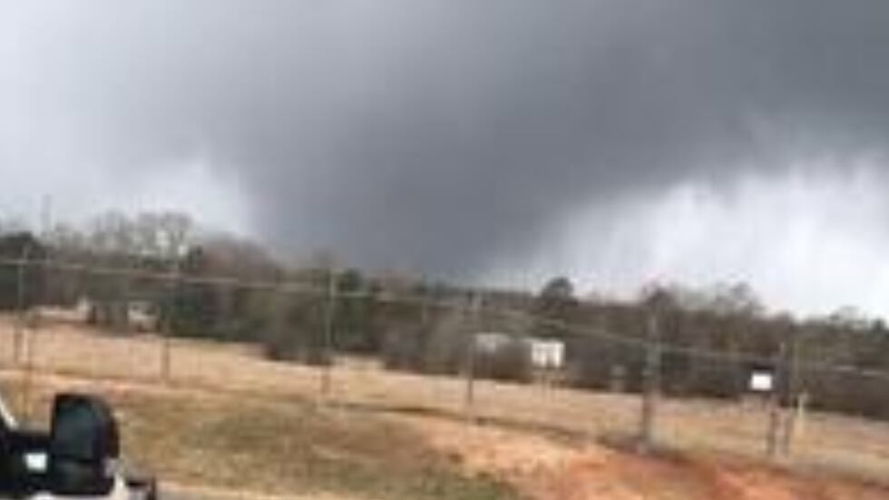 KSLA News 12 viewer George "Cookie" Ogden was facing west at Louisiana Highway 159 at Angi...