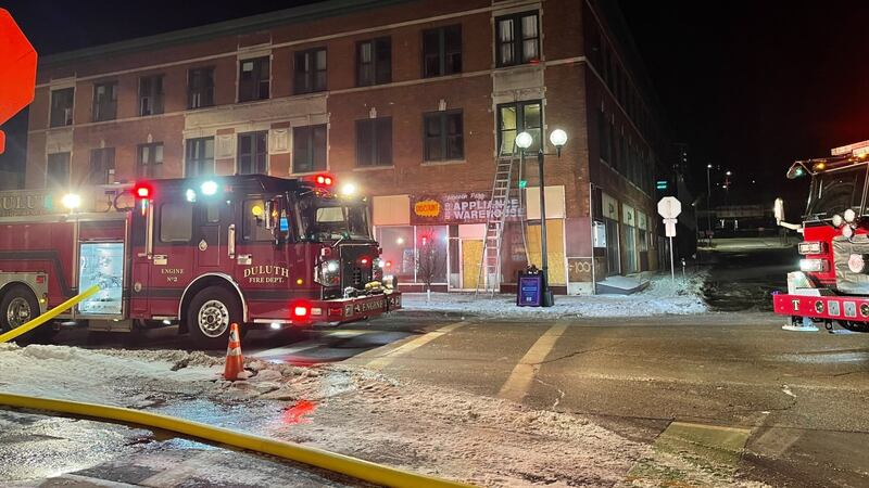 According to the Duluth Fire Department, the building is slated to be torn down soon.