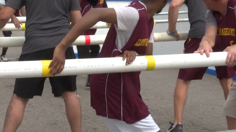 Human foosball